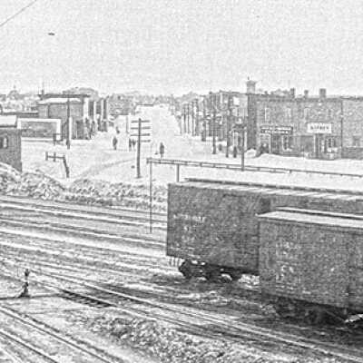 Photograph, Capreol CNR Yard, Downtown Capreol, Ontario.