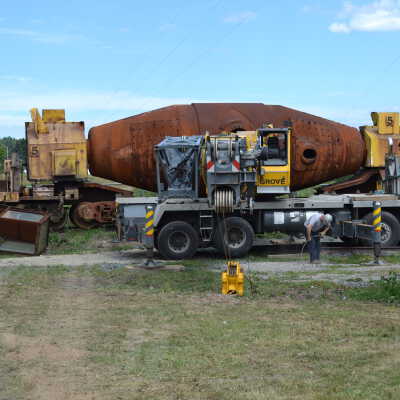 Photograph, NORMHC, Hot Metal Car Move into Prescott Park.