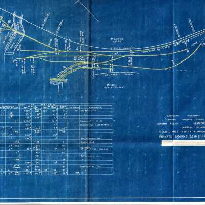Blueprint - CN Field 1934 (note rail size)