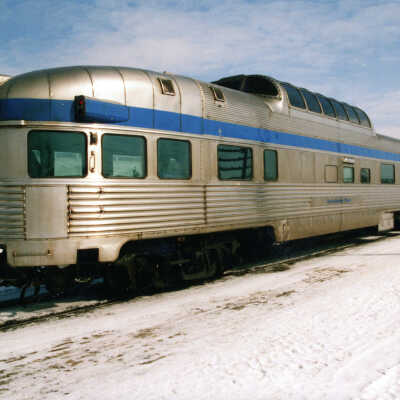 Photograph, VIA Rail, Observation Car, Capreol, Ontario.