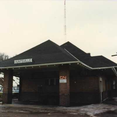 Photograph, CNR Huntsville Station, Huntsville, Ontario.