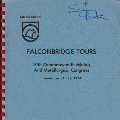 Falconbridge Tours: 10th Commonwealth and Metallurgical Congress