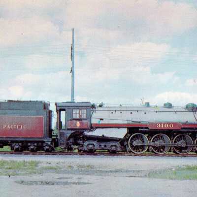 Photograph, Postcard, CNR Steam Engine 3100, Museum of Science and Technology.