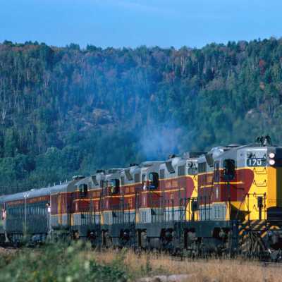 Photograph, Algoma Central Locomotive 170, Searchmont, 1976.