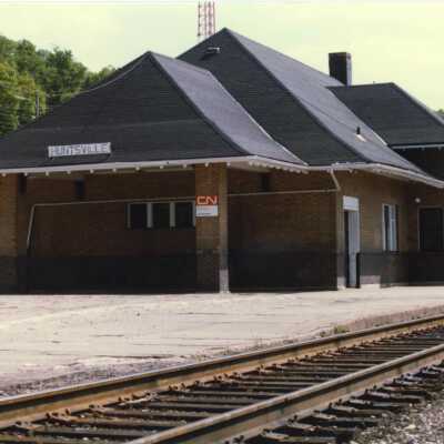 Photograph, CNR Huntsville Station, Huntsville, Ontario.