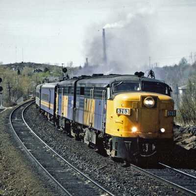 Photograph - VIA Rail passenger train, locomotive no. 6763
