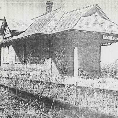 Photograph, CNR Station at Inglewood, Ontario.