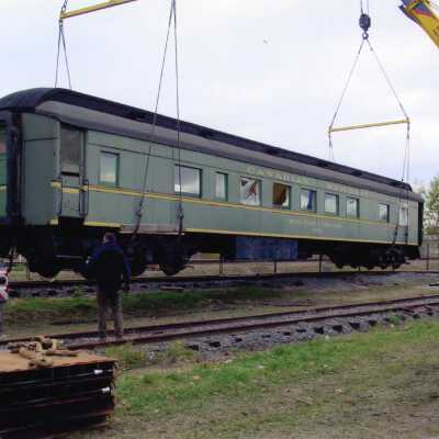 Photograph, School Car Being Moved at NORMHC.