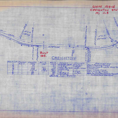 Plan of the Algoma Eastern Railway's Creighton Yard