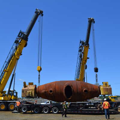 Photograph, NORMHC, Hot Metal Car move from INCO to Prescott Park.