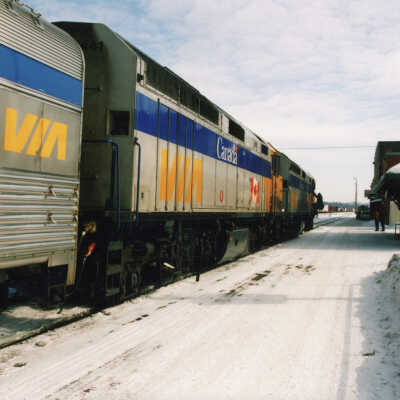 Photograph, VIA Rail, Capreol, Ontario.