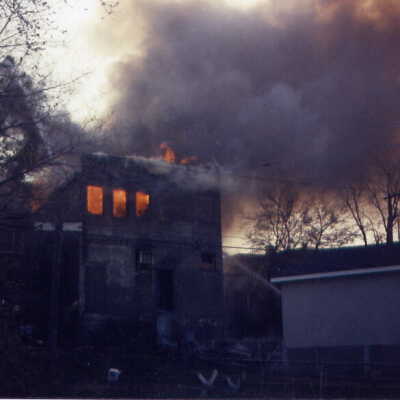 Photograph, Capreol Hardware Store Fire, May 2nd 1986.
