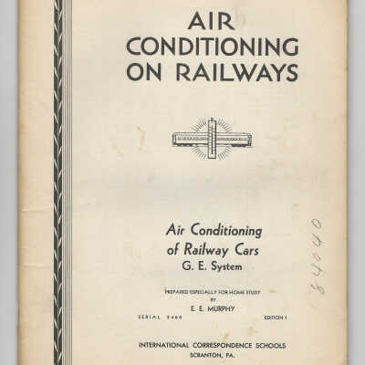 Air Conditioning on Railways Air Conditioning of Railway Cars: General Electric System