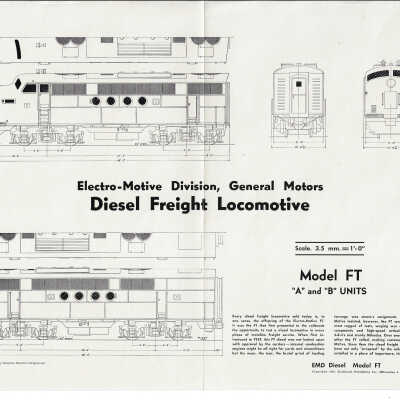Model Rail Blueprints: Diesel Freight Locomotive Model FT "A" and "B" Units