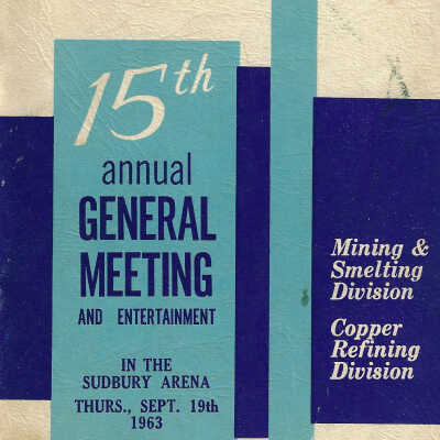 INCO Quarter Century Club 15th Annual General Meeting and Entertainment: Mining and Smelting Division, Copper Refining Division