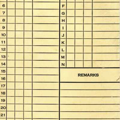 Document, Canadian National Railways, Conductor's Ticket Envelope and Tally Card, CNR 1719.