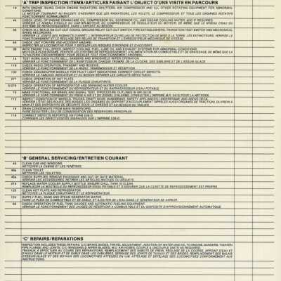 Document, CN Blank Trip Inspection.