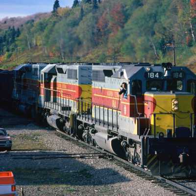 Photograph, Algoma Central Locomotive 184, Frater, 1976.