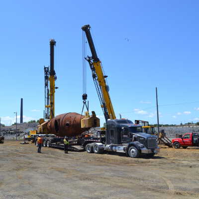 Photograph, NORMHC, Hot Metal Car move from INCO to Prescott Park.