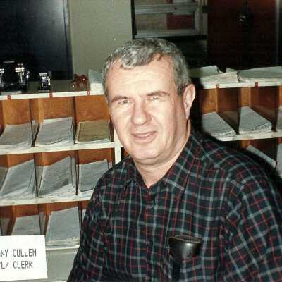 Photograph, Tom Cullen, C/L Clerk.