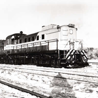 Photograph: "CPR Montreal Locomotive works 'Alco' RS3" locomotive no. 8451