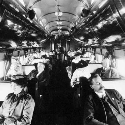 Photograph, Canadian Northern Railway sleeping car, 1915.