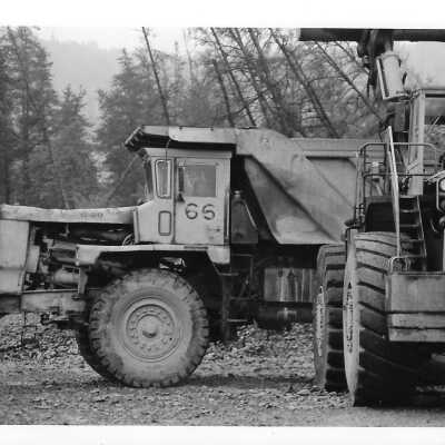 Photograph - Tractor at Hanna Mining Company Moose Mountain