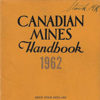 Canadian Mines Handbook, 1962