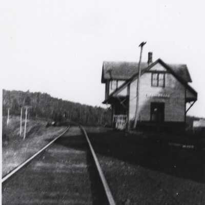 Photograph, CNR Station at Canoe Lake.
