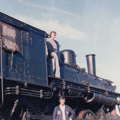Photograph - Canadian National Steam Locomotive 152 being transported (Series of 49 Pictures)