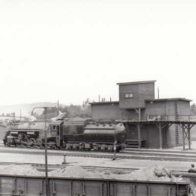 Photograph, CNR Engine 3801, Capreol Ice House.