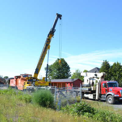 Photograph, NORMHC, Hot Metal Car Move into Prescott Park.