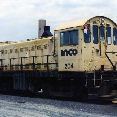 Photograph, INCO Locomotive 204, June 24 2000.