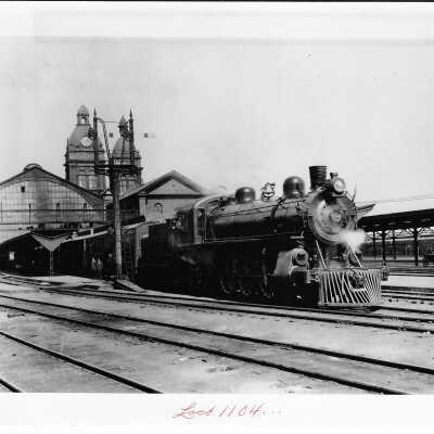 Canadian Pacific Steam Locomotive #1104 at Old Union Station in Toronto, ON