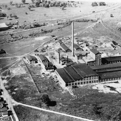 Photograph - Aerial view of B.A.N.C. Refinery, Deschenes, Quebec