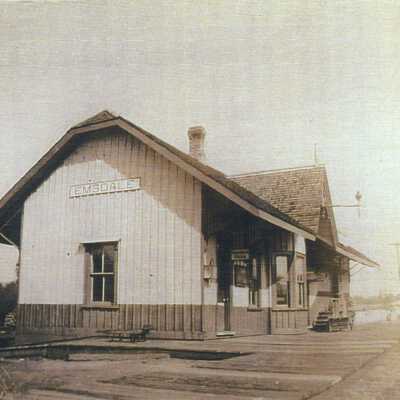 Photograph, CNR Emsdale Station, Emsdale, Ontario.