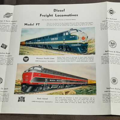 Diesel Freight Locomotives Model FT Coloured Prints
