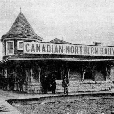 Photograph, Canadian Northern Railway Station, Sudbury Junction, Ontario.