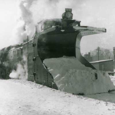 Photograph, CN Snowplow at Capreol, Near Trinity United.