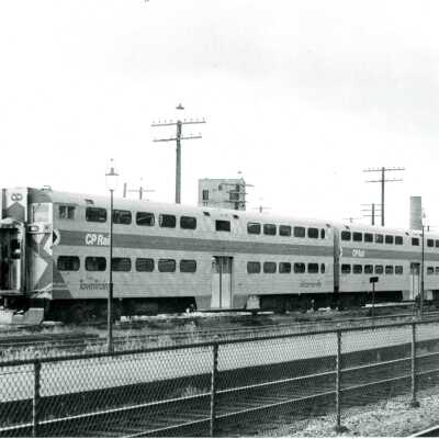 Photograph, CPR Commuter Service, Montreal West, July 1975.