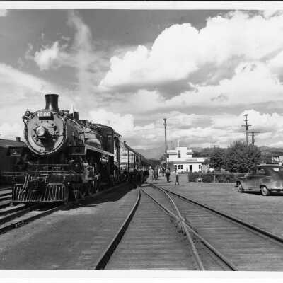 Canadian Pacific Steam Locomotive #1206 in Cranbrook BC