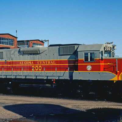Photograph, Algoma Central Locomotive 200, Steelton, 1981.