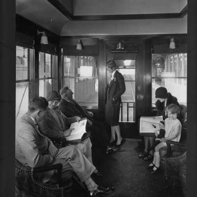 Photograph, Canadian Pacific Railway, The solarium car, 1920's.