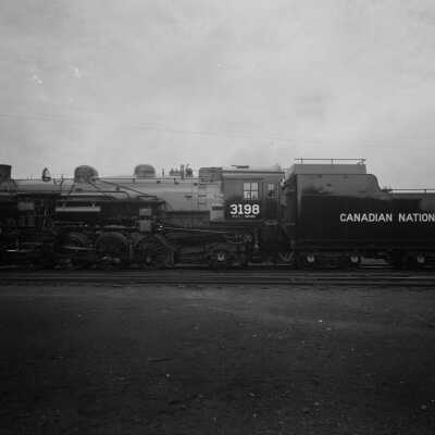 Photograph, Canadian National Railways Locomotive 3198.