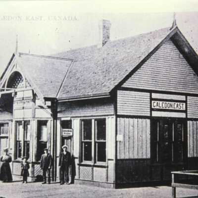 Photograph, CNR Station at Caledon East, Ontario.