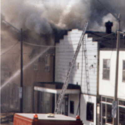 Photograph, Capreol Hardware Store Fire, May 2nd 1986.