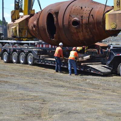 Photograph, NORMHC, Hot Metal Car move from INCO to Prescott Park.