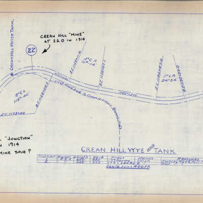 Plan of the Algoma Eastern Railway Crean Hill Yard