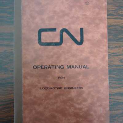 CN Operating Manual for Locomotive Engineers, 1966