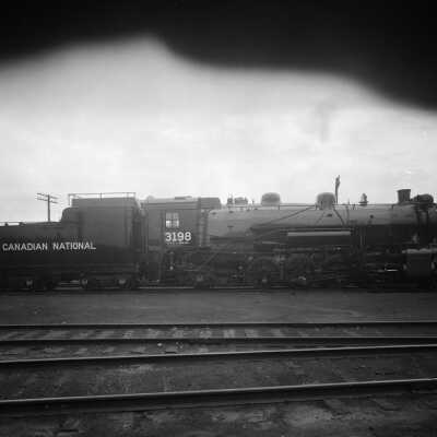 Photograph, Canadian National Railways Locomotive 3198.